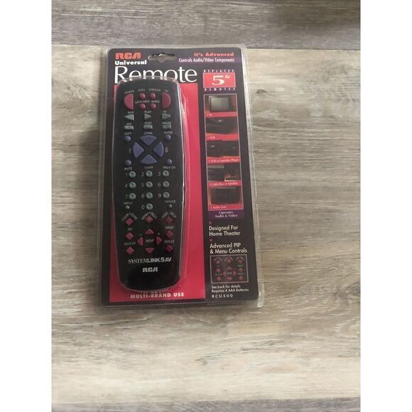 NEW RCA SYSTEMLINK 5 AV RCU500 TV VCR CABLE UNIVERSAL REMOTE CONTROL - Picture 2 of 8